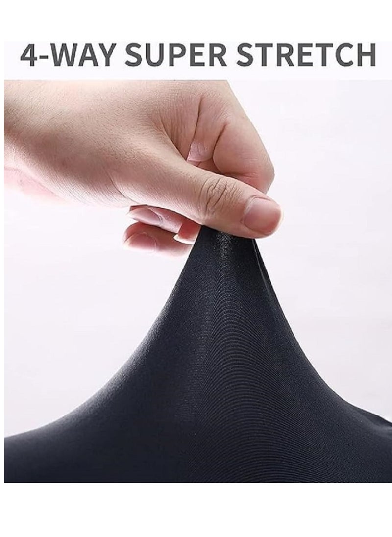 Generic 3 Pairs Arm Sleeves for Men Women Full Arm Sleeves UV Protection Sunscreen Black  - Image 4