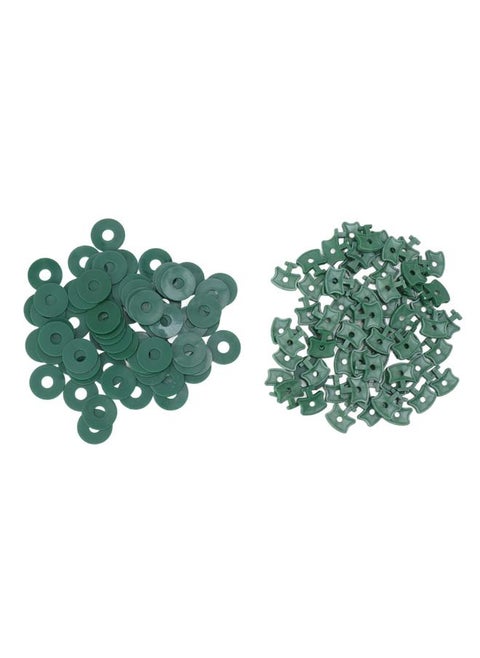 100PCS Greenhouse Twist Clips Plastic Shading Fixing Clips with Washers for Greenhouse Insulation Bubble Netting Wrap