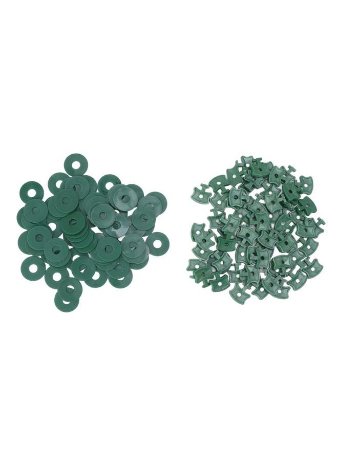 Thoraya - 100PCS Greenhouse Twist Clips Plastic Shading Fixing Clips with Washers for Greenhouse Insulation Bubble Netting Wrap - Image 1