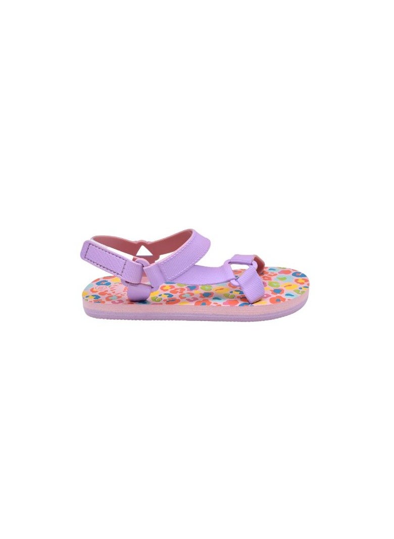 CUBS Purple Leopard Girls Sling CUBS Sandal 28  - Image 3