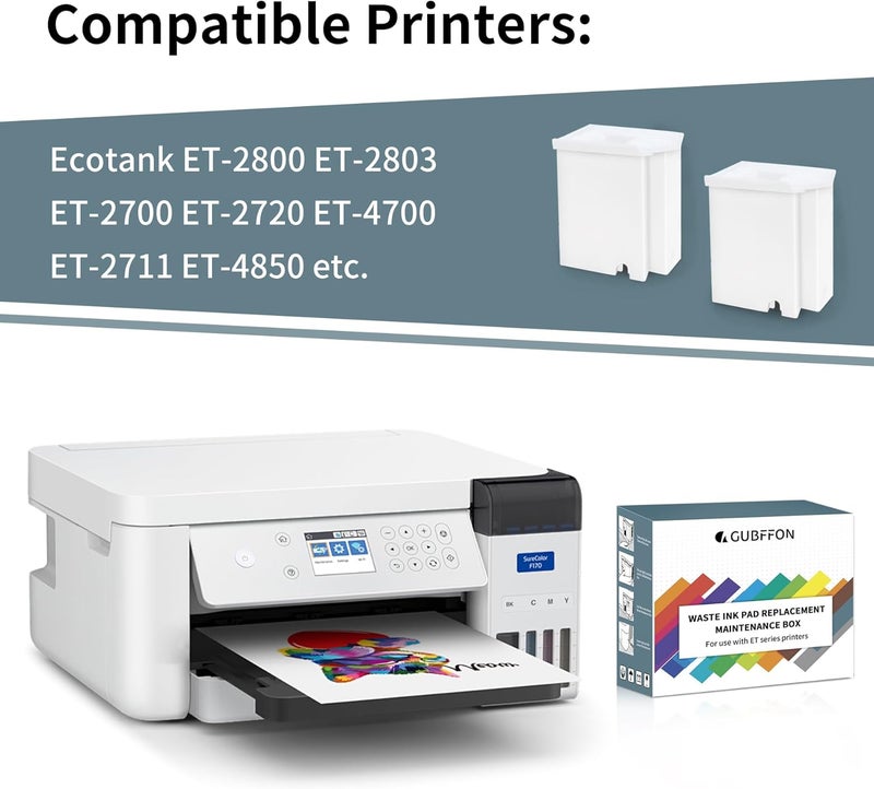 بديل وسادة خزان الحبر المستهلك لصندوق الصيانة لطابعات Epson Ecotank ET-2800 وET-2803 وET-2720 وET-4700 وET-2711 وL3110 وL3210 وL3150 وL3250 إلخ.، مع مادة ماصة إضافية - Image 3
