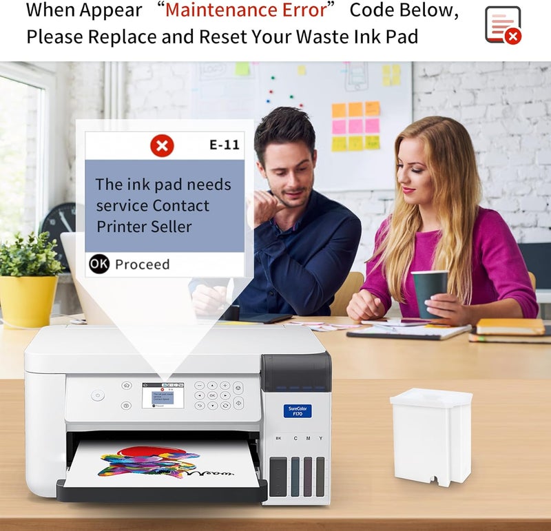 بديل وسادة خزان الحبر المستهلك لصندوق الصيانة لطابعات Epson Ecotank ET-2800 وET-2803 وET-2720 وET-4700 وET-2711 وL3110 وL3210 وL3150 وL3250 إلخ.، مع مادة ماصة إضافية - Image 2
