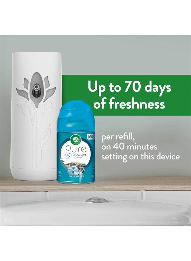 Air Wick - Pure Freshmatic 4 Refills Automatic Spray, Ocean Breeze, Air Freshener, Essential Oil, Odor Neutralization, Packaging May Vary, 5.89 oz, Pack of 4 - Image 1