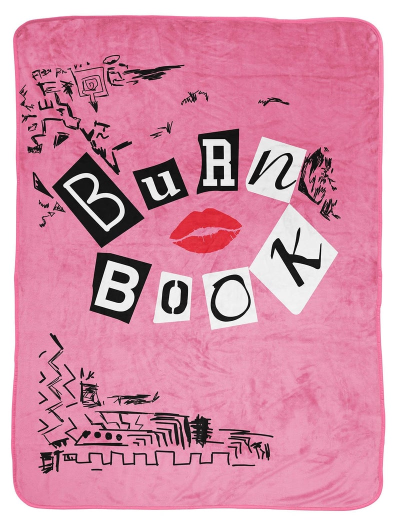 Jay Franco Plush Throw Blanket 46 x 60 Inch Kids Soft Cozy Fleece Throw for Bedroom Couch Dcor Official Licensed Product Pink Mean Girls - Image 2