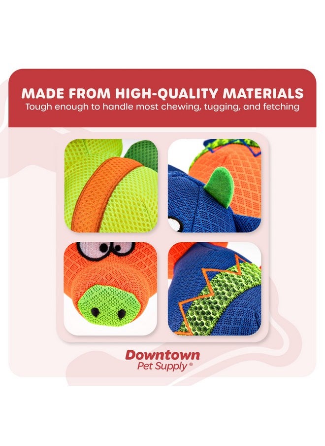 داونتاون بيت سبلاي Downtown Pet Supply - ألعاب مضغ حيوانات محشوة مع كرات صرير بالداخل - عبوة من 3 قطع - ألعاب كلاب متينة للكلاب الصغيرة والمتوسطة والكبيرة - ألعاب كلاب تصدر صريرًا - ألعاب مضغ للكلاب العدوانية  - Image 4