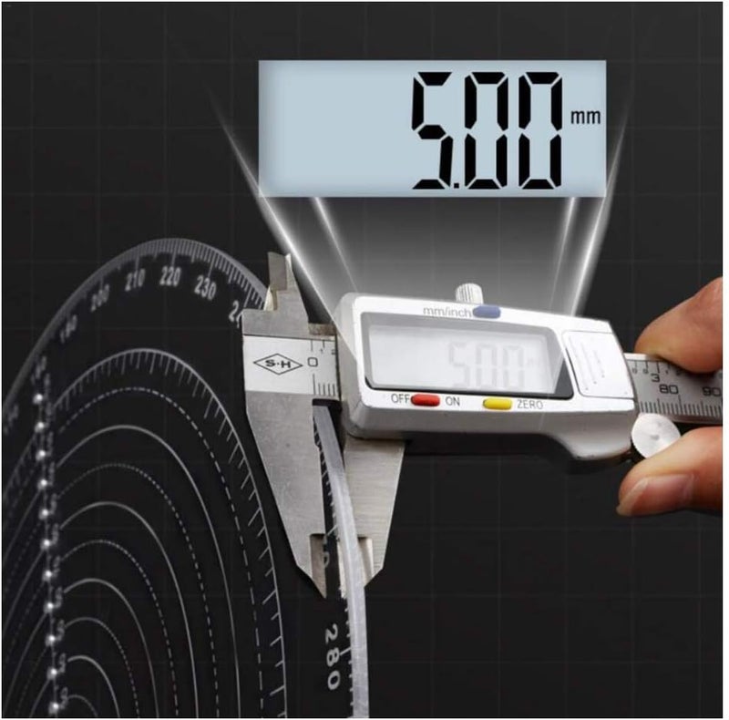 VISLONE Round Center Finder Compass Clear Acrylic Lathe Centering Tool Circle Gauge for Drawing Circles Wood Turning Lathe Work Tool Circles Diameter - Image 3