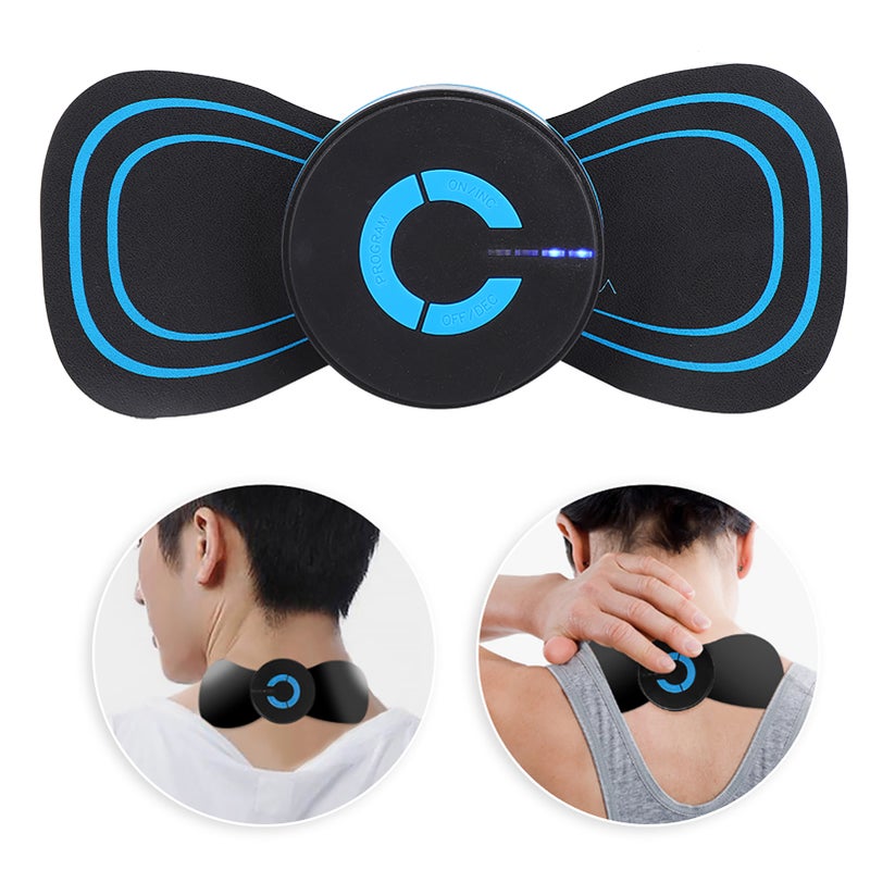 Mini Neck Massager Cervical Massage Pads Pain Relief EMS Muscle StimulatorCharging Type - Image 4