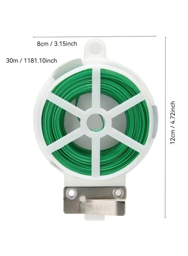 Green Plant Support Tape Heavy Duty Gardening Strap For Climbing Plants Vines Tomatoes - Image 1