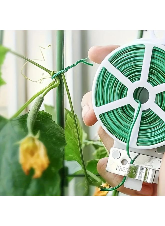 Green Plant Support Tape Heavy Duty Gardening Strap For Climbing Plants Vines Tomatoes - Image 3