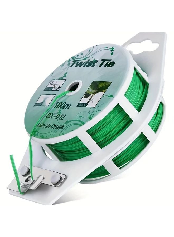 Green Plant Support Tape Heavy Duty Gardening Strap For Climbing Plants Vines Tomatoes - Image 2