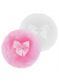 Large Fluffy Powder Puff, 4 Inch Ultra Soft Washable Reusable Velour Face Body Powder Puff Loose Powder Puffs Wet Dry Makeup Tool (Pink&White) - pzsku/ZC0B8944B59BAA801F6A9Z/45/_/1741164023/f0d75a4c-94b2-490b-a314-2aa1d29a5392