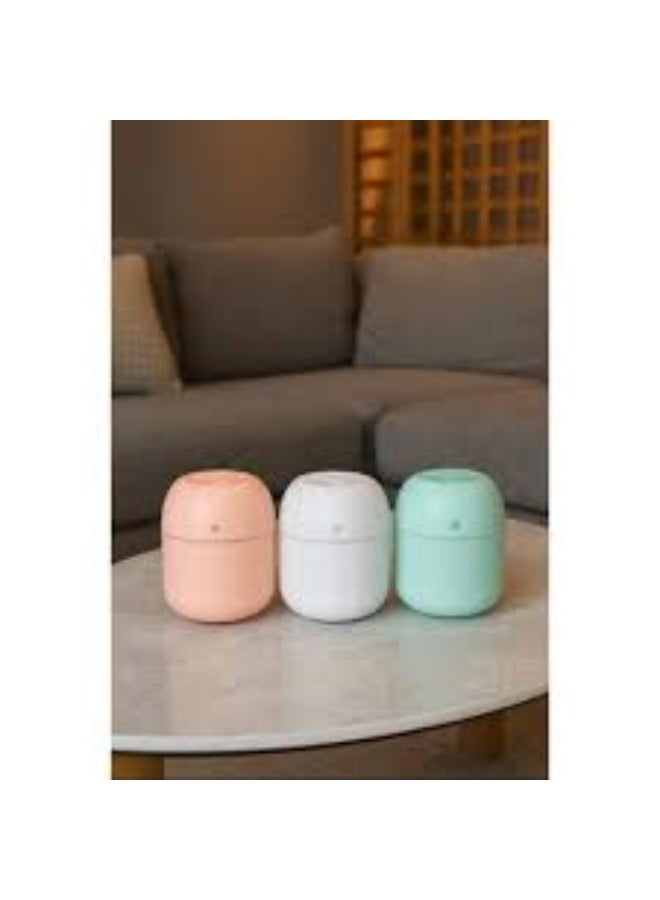 Generic valueable 1 Mini ultrasonic humidifier with nano mist, ambient LED light in three colors, quiet operation for rooms and offices, 220ml capacity - fragrance diffuser - Image 1