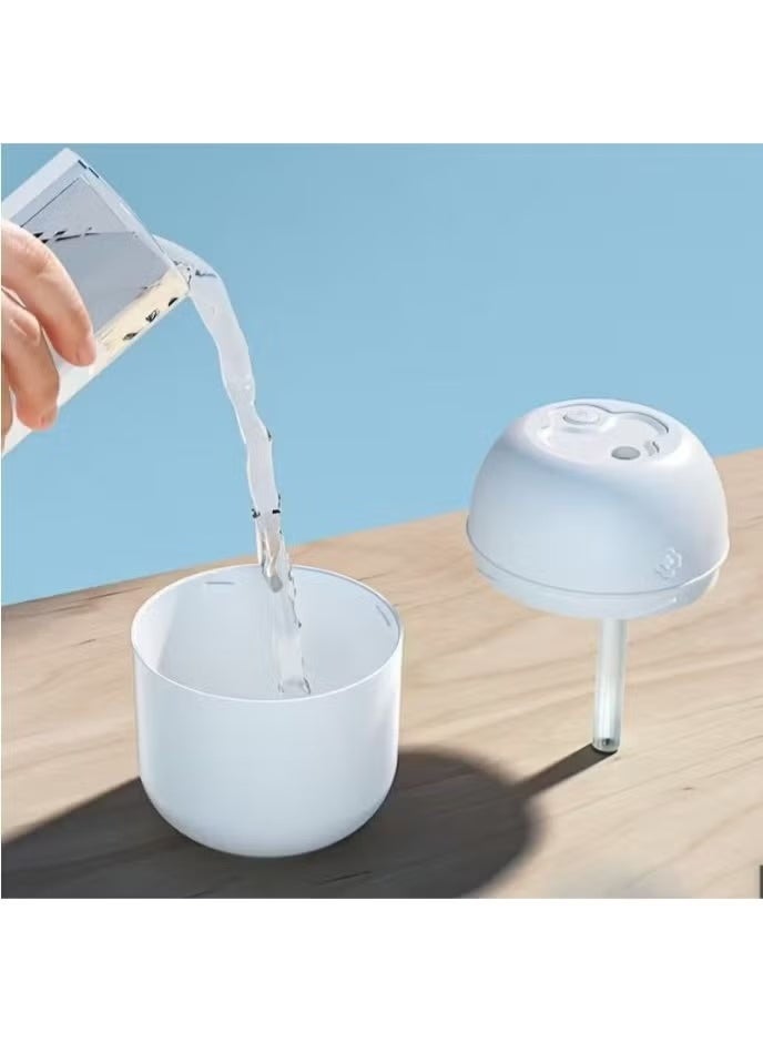 Generic valueable 1 Mini ultrasonic humidifier with nano mist, ambient LED light in three colors, quiet operation for rooms and offices, 220ml capacity - fragrance diffuser - Image 2