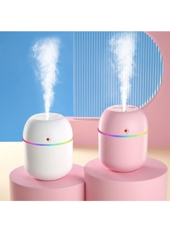 Generic valueable 1 Mini ultrasonic humidifier with nano mist, ambient LED light in three colors, quiet operation for rooms and offices, 220ml capacity - fragrance diffuser - Image 4
