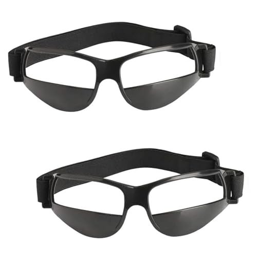 TEKCAM 2 Pack Basketball Goggles Dribbling Training Aid, Team Professional Sports Training Equipment Dribbling Glasses Specs for Youth Teenagers Men Women (No Lens in Goggles) - Image 1