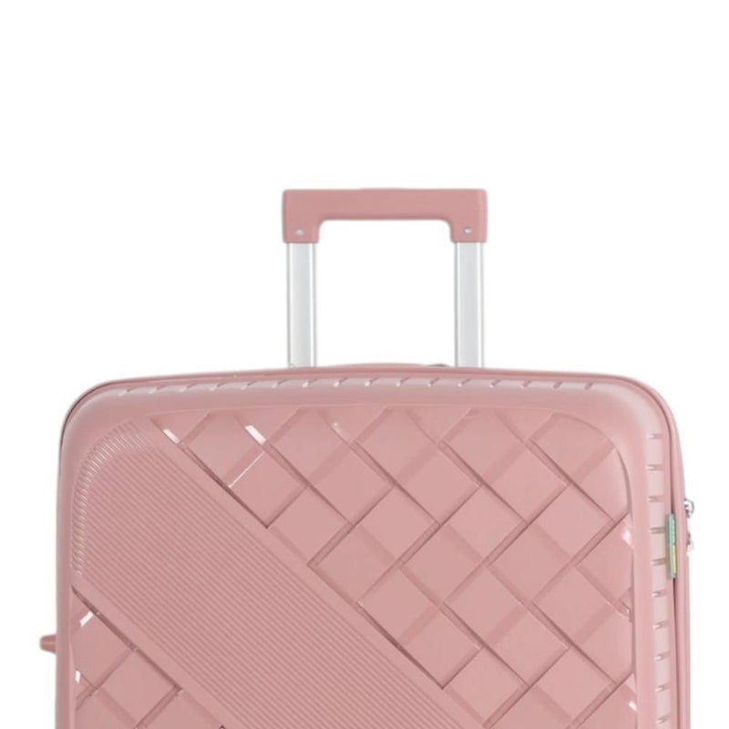 Aviator Luxury Durable 4-Piece Luggage Set (Shatterproof with Bonus Handbag) with Double Zipper Expansion Case - Image 3