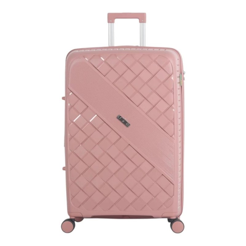 Aviator Luxury Durable 4-Piece Luggage Set (Shatterproof with Bonus Handbag) with Double Zipper Expansion Case - Image 2