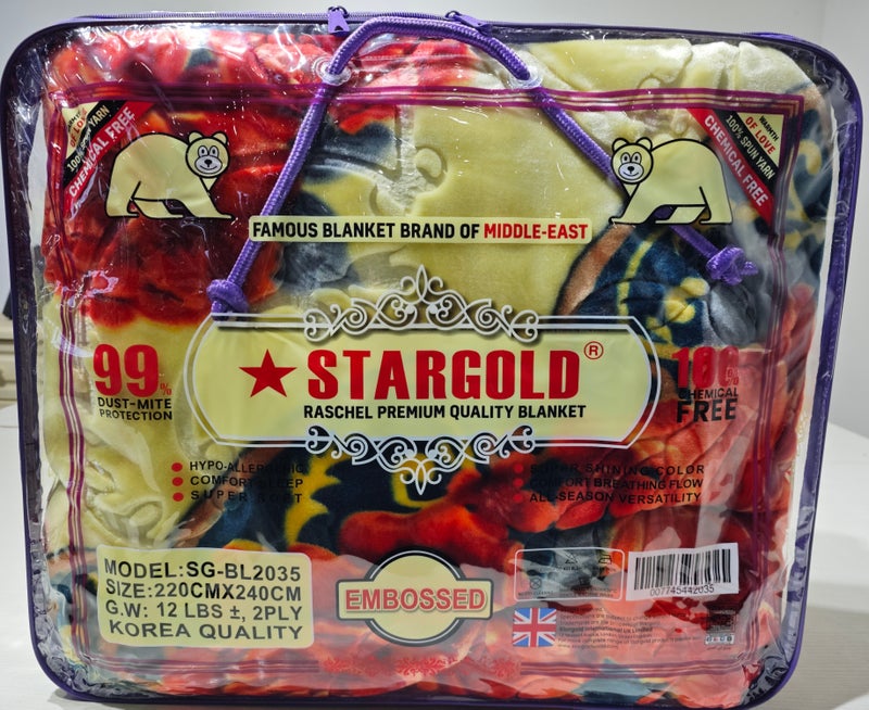 Stargold Premium Korea Quality Super Soft Double Ply Blanket Which Is Built With 100% Polyester SPUN YARN Suitable For Winter - Image 2