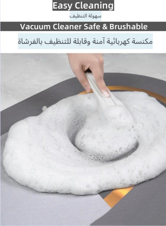 Kitchen Floor Mat, 16 x 24in Kitchen Carpet Anti-Slip Kitchen Floor Mat Carpet Water-Absorbing Standing Mat Easy Claening  Quick-Drying for Home Kitchen Bathrooms - Image 2