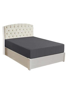 Hotel Collection HOTEL COLLECTION Stripe DARK GREY Fitted Sheet 160x200 cm with 2 Pillow Cases  - Image 1
