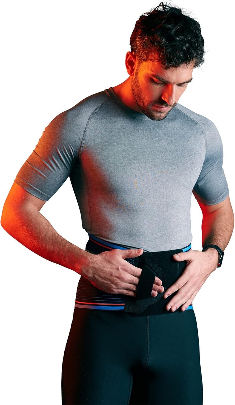 ثواسن Thuasne Sports - حزام دعم قطني - ألم القطنية، انزلاق غضروفي/التواء قطني، ألم الظهر - قوة دعم 4/5 - جهاز طبي مع علامة CE - أسود، XXL - Image 4