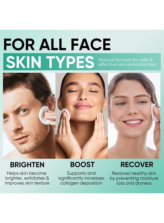 YAFUSIPE Glycolic Acid Pads 35% AHA Facial Resurfacing Pads with Vitamins B5, C & E, Green Tea, Exfoliating Face Wipes Peel Pads for Dark Spots Acne Fine Lines & Wrinkles Anti-Aging Exfoliant Pads for Face - Image 2