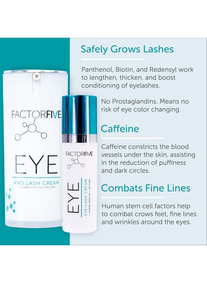 فاكتور فايڤ كريم العين والرموش مع عوامل نمو الخلايا الجذعية المشتقة من الإنسان لمكافحة الشيخوخة وتقليل أقدام الغربان والأكياس تحت العين 0.16 أونصة سائلة/5 مل - Image 4