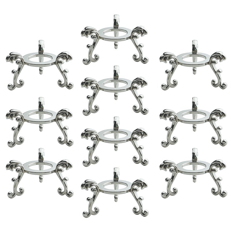 OmyLens 10Pcs Silver Crystal Ball Stand for Displaying Crystal Glass and Natural Rocks  Sphere Display Holder  for 40mm-80mm Sphere or Stone - Image 1