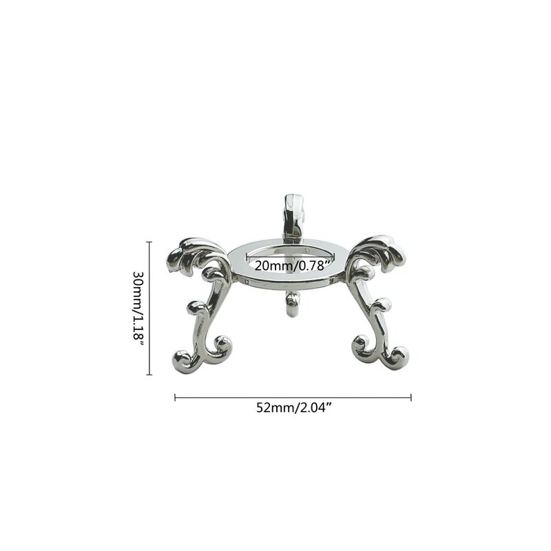 OmyLens 10Pcs Silver Crystal Ball Stand for Displaying Crystal Glass and Natural Rocks  Sphere Display Holder  for 40mm-80mm Sphere or Stone - Image 2