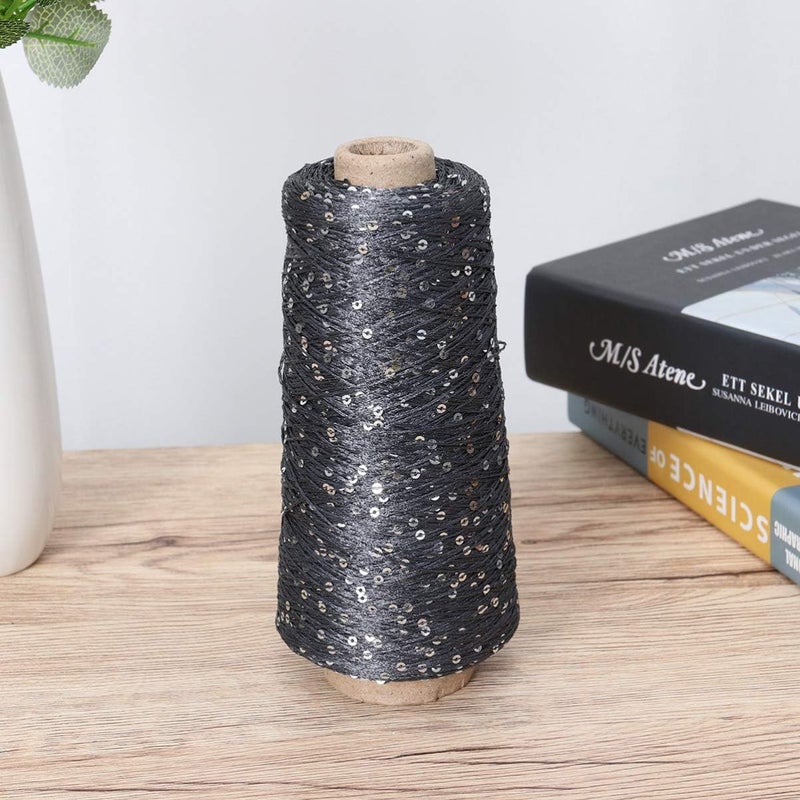 comfrt Cotton Yarn Glitter Sequin Knitting Yarn Sparkly Crochet Thread DIY Crafts for Sweater Shawl Scarf - Image 4