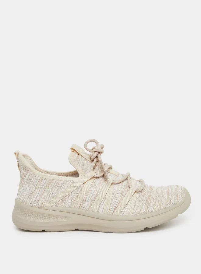 Styli Styli Melange Print Lace Up Sneakers