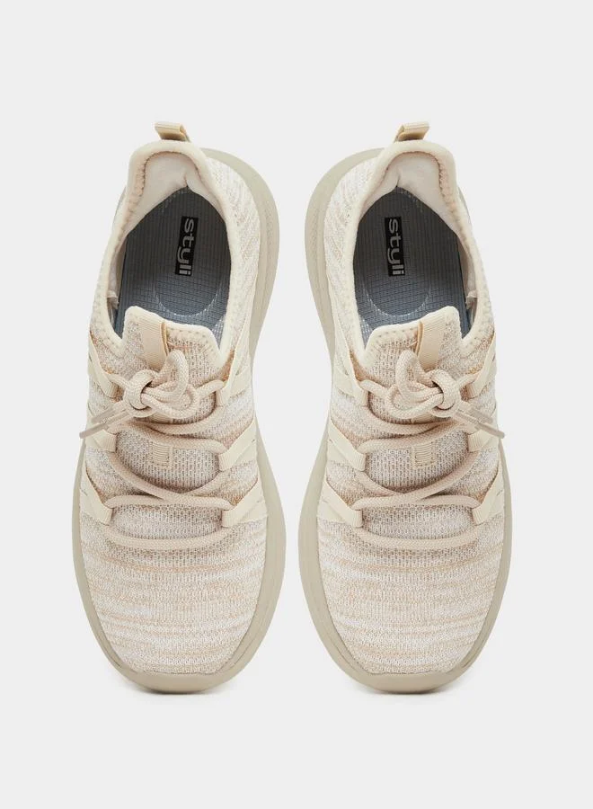 Styli Styli Melange Print Lace Up Sneakers