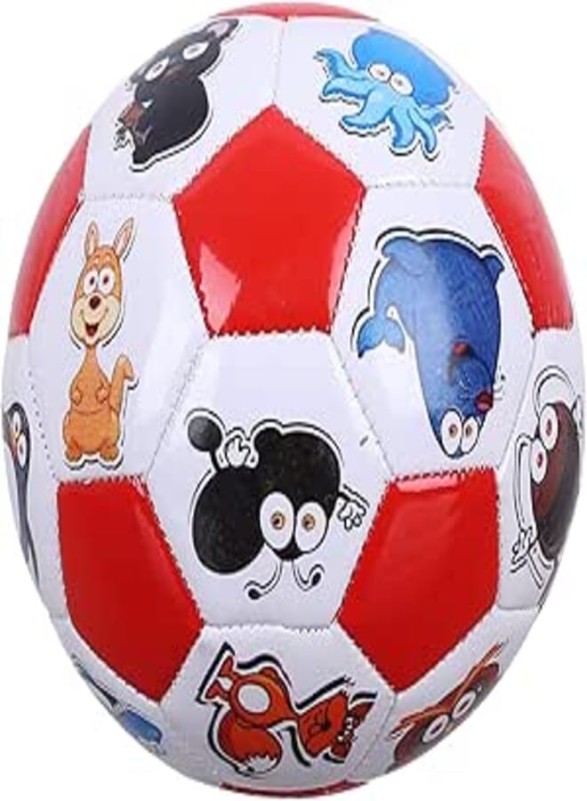 Generic Animals Printed Ball for Kids, Size 2 - Multi Color, (14.5×14) cm