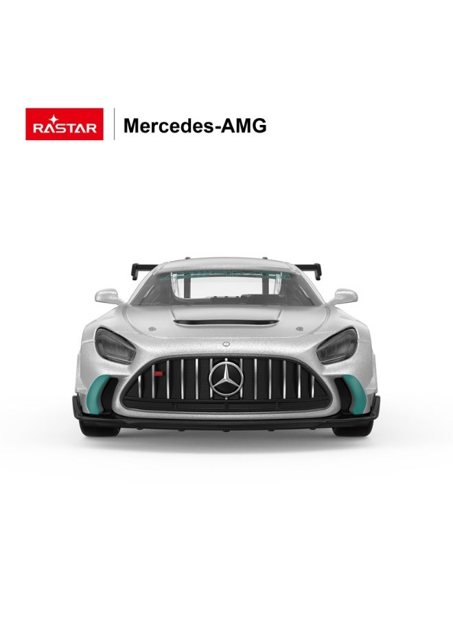 Rastar Mercedes-AMG GT Race Car Die-Cast Model – 1:43 Scale | Kids Toy Car | Metal Body | Pull-Back Action | Silver - Image 5