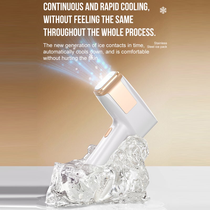 Permanent IPL Hair Removal Device with Sapphire Cooling System At-home Painless Hair Remover Machine Unlimited Flashes for Face Legs Arms Armpits Bikini Whole Body - Image 5