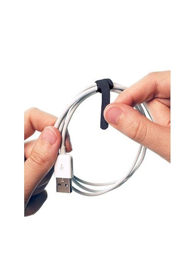Rip-Tie 1/4" x 3-1/2" Mini 7 Pack Black - Image 3