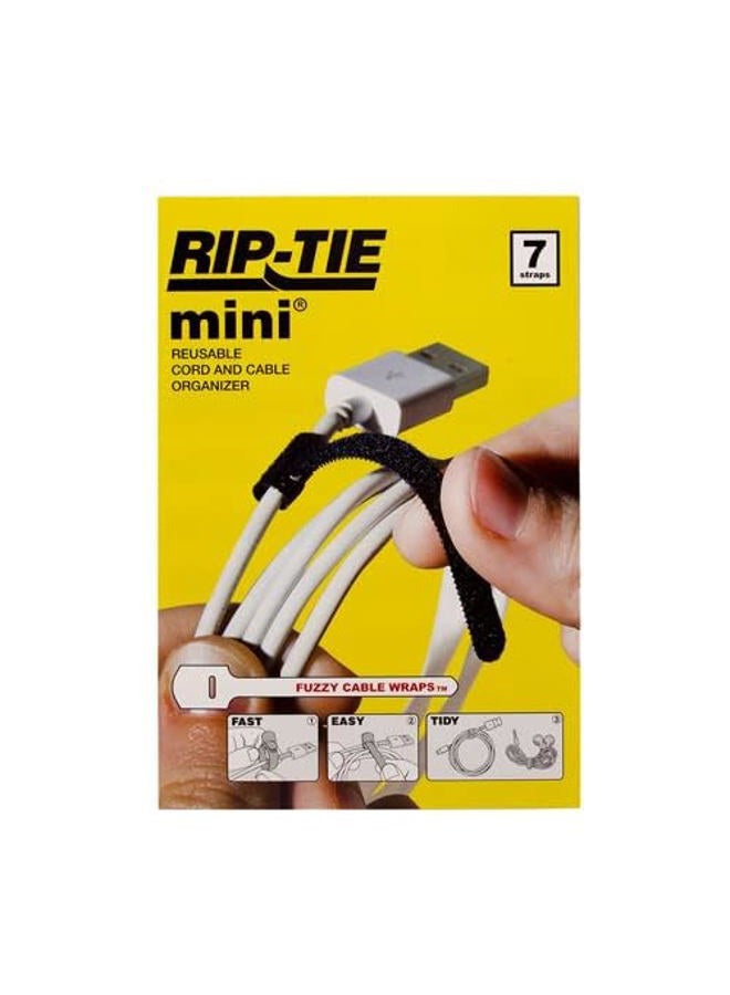 Rip-Tie 1/4" x 3-1/2" Mini 7 Pack Black - Image 2
