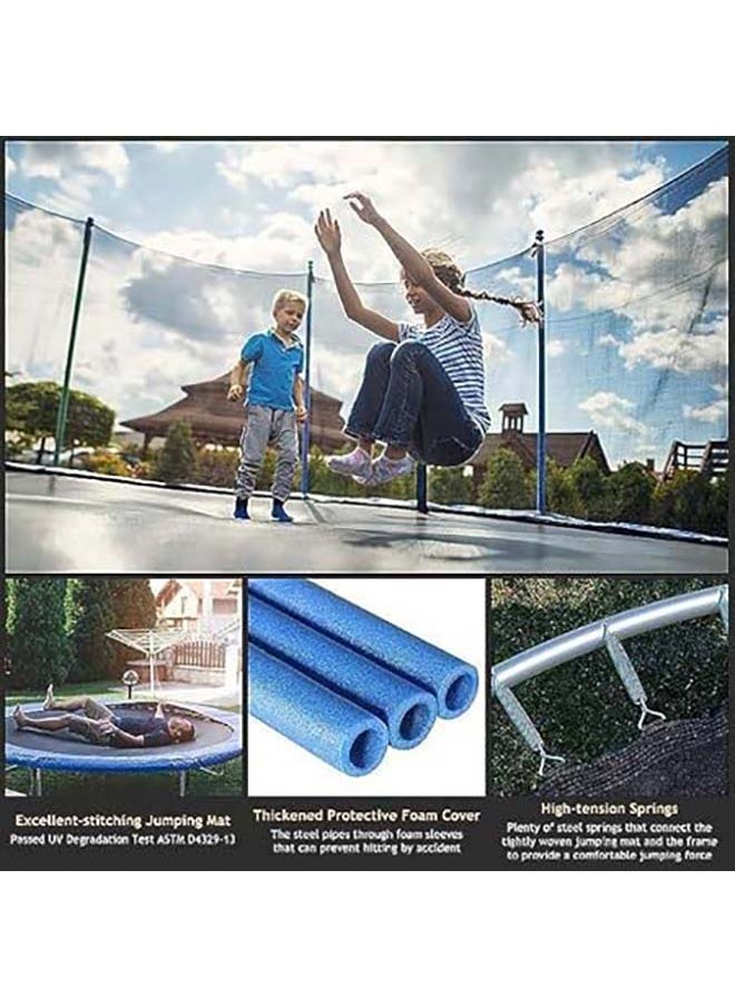 AL BADER - Trampoline Kids Outdoor Trampolines Jump Bed With Safety Enclosure Gym Exercise Fitness Equipment 8FT - Image 1