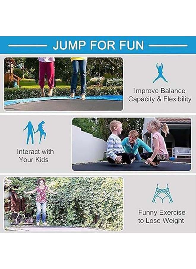 AL BADER - Trampoline Kids Outdoor Trampolines Jump Bed With Safety Enclosure Gym Exercise Fitness Equipment 8FT - Image 1