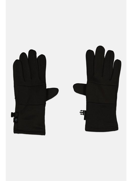Women 1 Pair Sherpa Lined Sports Gloves, Black