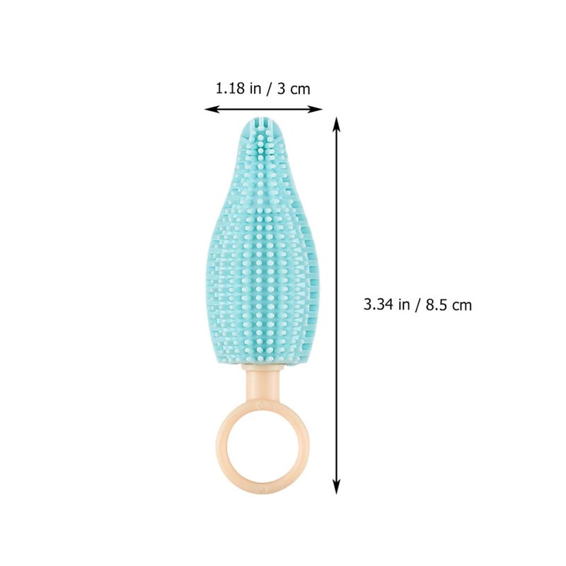 Portable Baby Bottle and Pacifier Cleaning Brush Set Blue for Travel and Home Use - Image 3