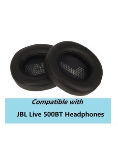 Anmi Protein Leather Replacement Ear Pads for JBL Live 500BT Headphones Ear Cushions, Headset Earpads, Ear Cups Repair Parts (Black)  - Image 5
