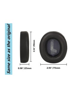 Anmi Protein Leather Replacement Ear Pads for JBL Live 500BT Headphones Ear Cushions, Headset Earpads, Ear Cups Repair Parts (Black)  - Image 4