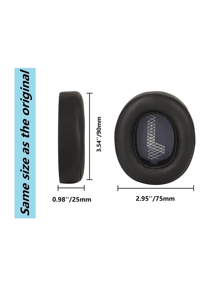Anmi Protein Leather Replacement Ear Pads for JBL Live 500BT Headphones Ear Cushions, Headset Earpads, Ear Cups Repair Parts (Black)  - Image 4