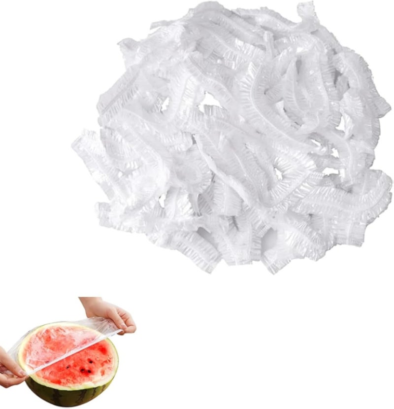 ١٠٠ قطعة من أغطية تخزين الطعام المرنة، أكياس حفظ الطعام القابلة للانكماش، أكياس حفظ الطعام التي تستخدم لمرة واحدة، أكياس بلاستيكية لحفظ الطعام والفواكه والخضراوات واللحوم