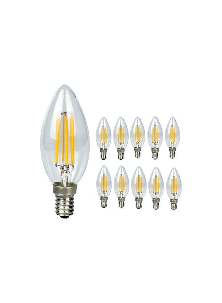 general LED bulb with E14 candle, 220 volts, adjustable Edison type, 4 watt light bulb, adjustable up to 20 watts, white light bulb, 10 pieces