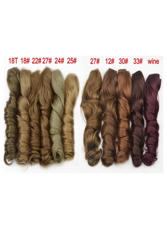 PRAVRAJYA 5 Clip-In Ombre Hair Extensions for Women - Seamless Long Wavy Heat-Resistant Synthetic Fiber, Instant Volume & Length, Natural Look, Easy to Wear & Restyle (Black to Auburn) - 130g - Image 5