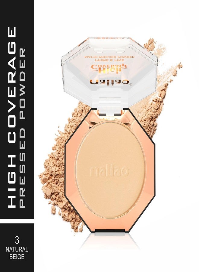 Maliao High Coverage Prime & Fine Matte Pressed Powder (NATURAL BEIGE) - Image 2