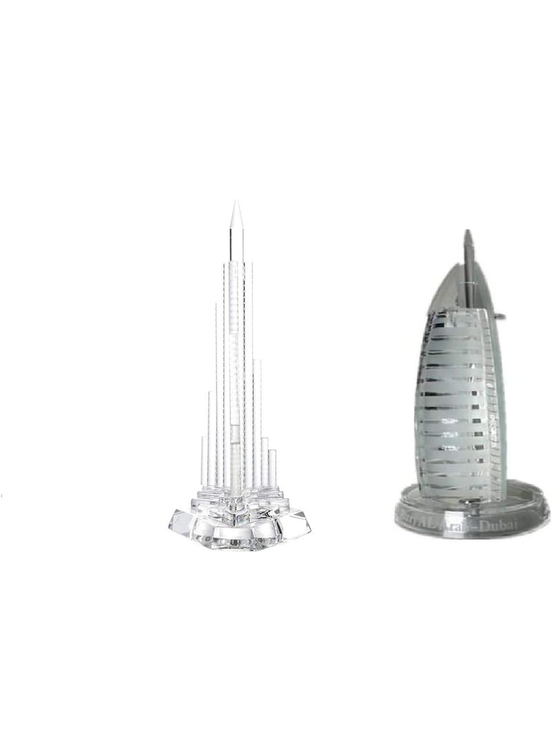 Burj Al Arab and Burj Khalifa 3D Glass Model (Big Size)  - Image 1
