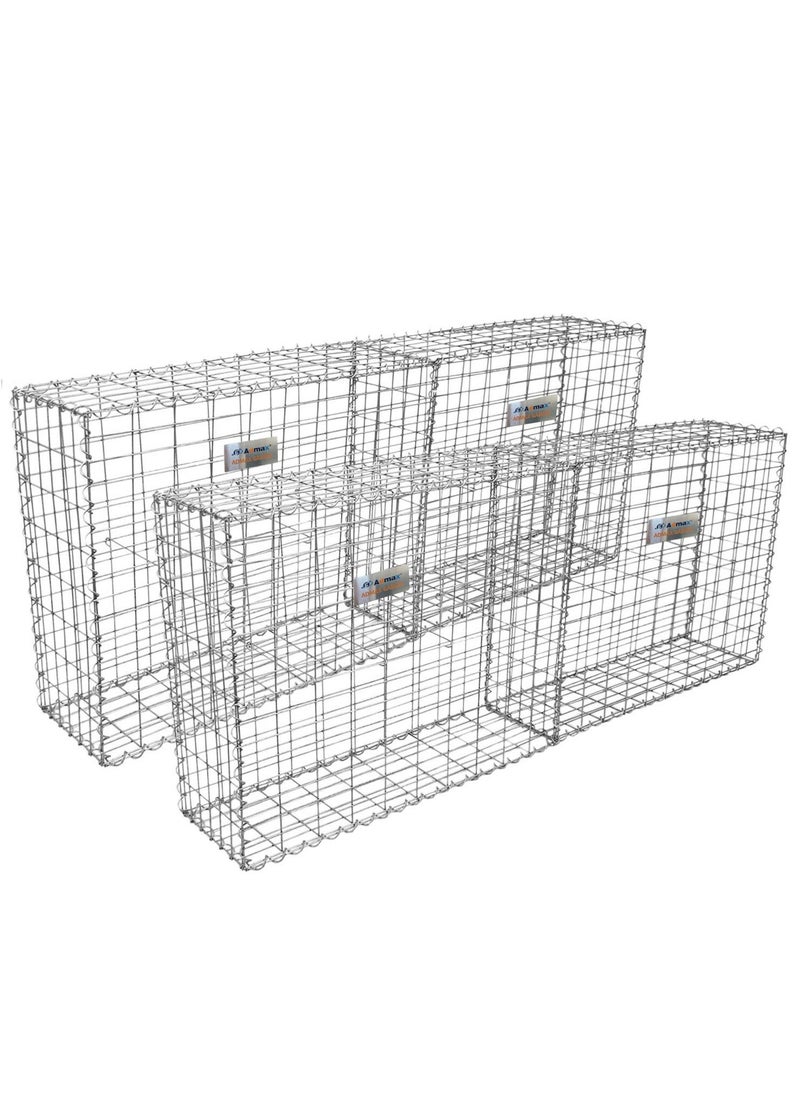 Admax Gabion Baskets Galvanized Steel with Outdoor Spiral 1000x800x300mm (LxWxH) With 4 Pack Boxes - pzsku/ZC0BA35B68EC840D00A86Z/45/_/1658144137/871d91ed-d87e-427b-a5e4-81df8dc501af